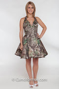 Sale 3656 Short Camo Flair Halter, Available in True Timber Snowfall