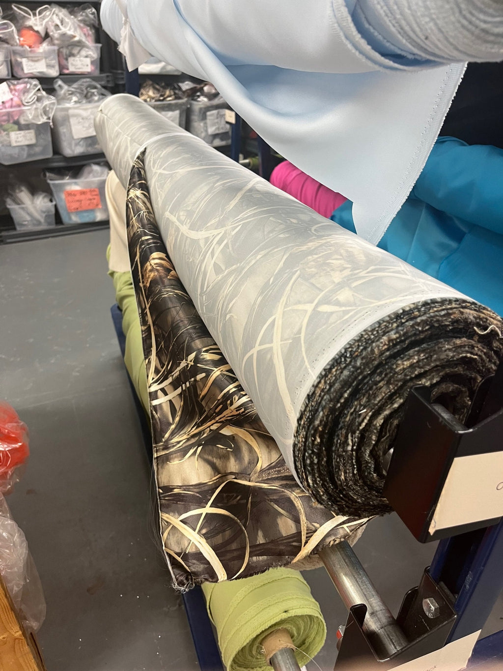Fabric Bulk Roll 60" Wide, 150 Yards, Mossy Oak Satin Camo Fabric
