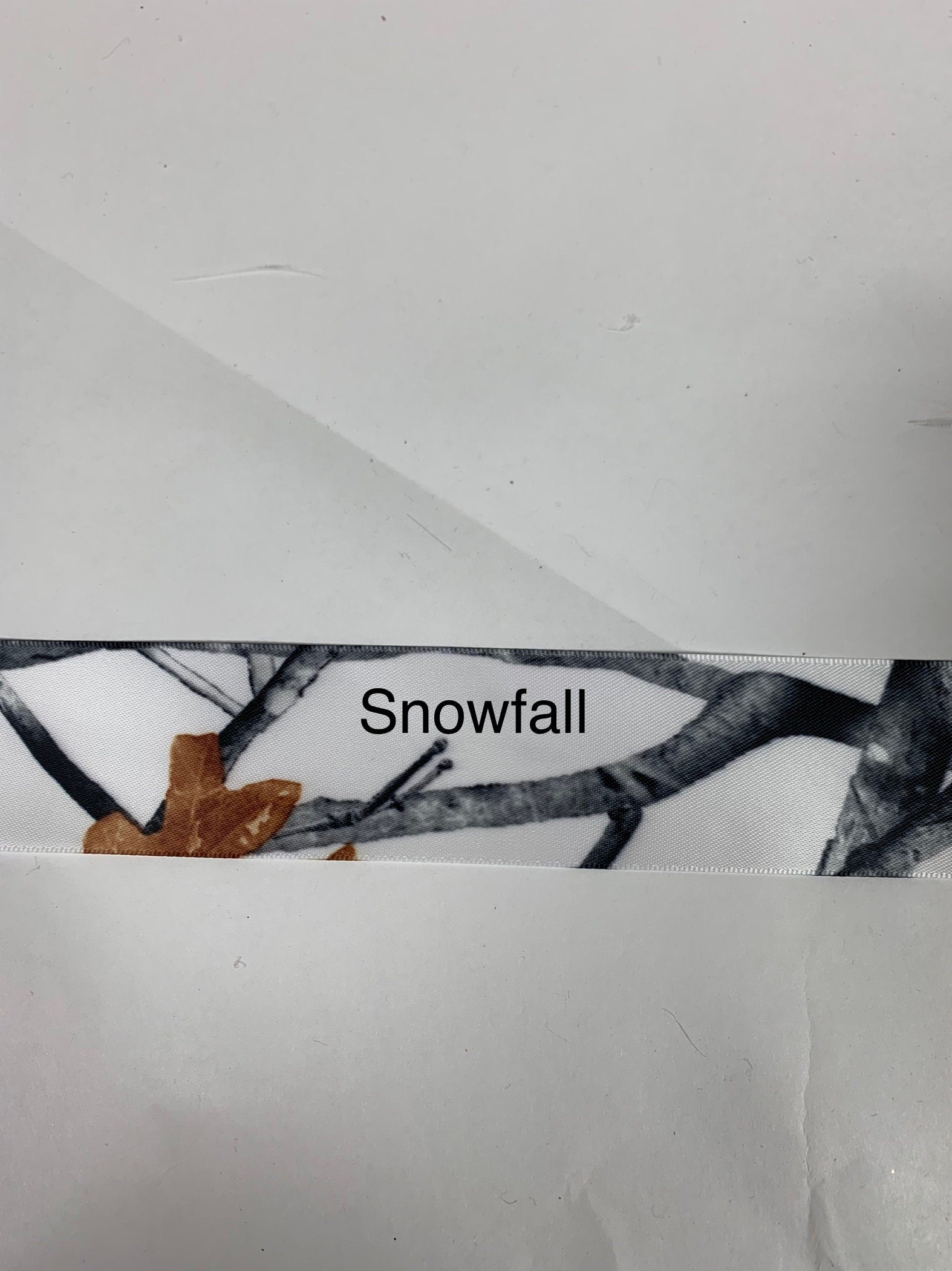 Camo Ribbon in Satin: 4 Sizes, 4 Prints