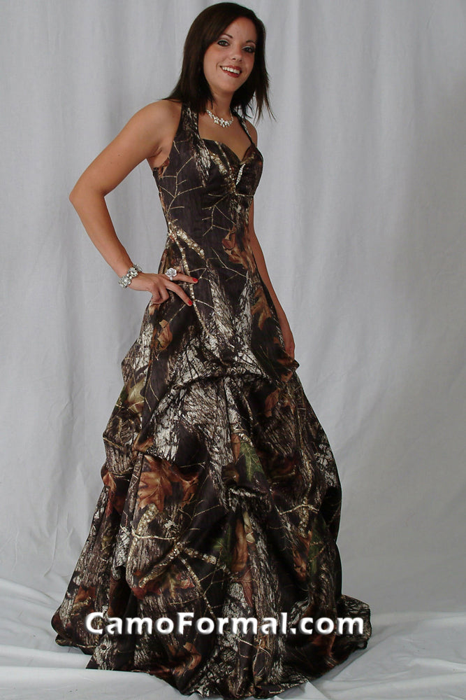 3042 "Bobbi Jo" Halter A-line with Pickups