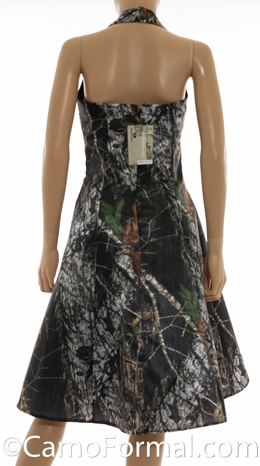 3048 Halter A-Line Knee Length