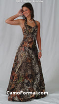 *PR 3049 "Shelby" A-Line Halter with Rhinestone