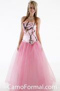 3658GNFR Ballgown with glitter net, flat rose snowflake pin