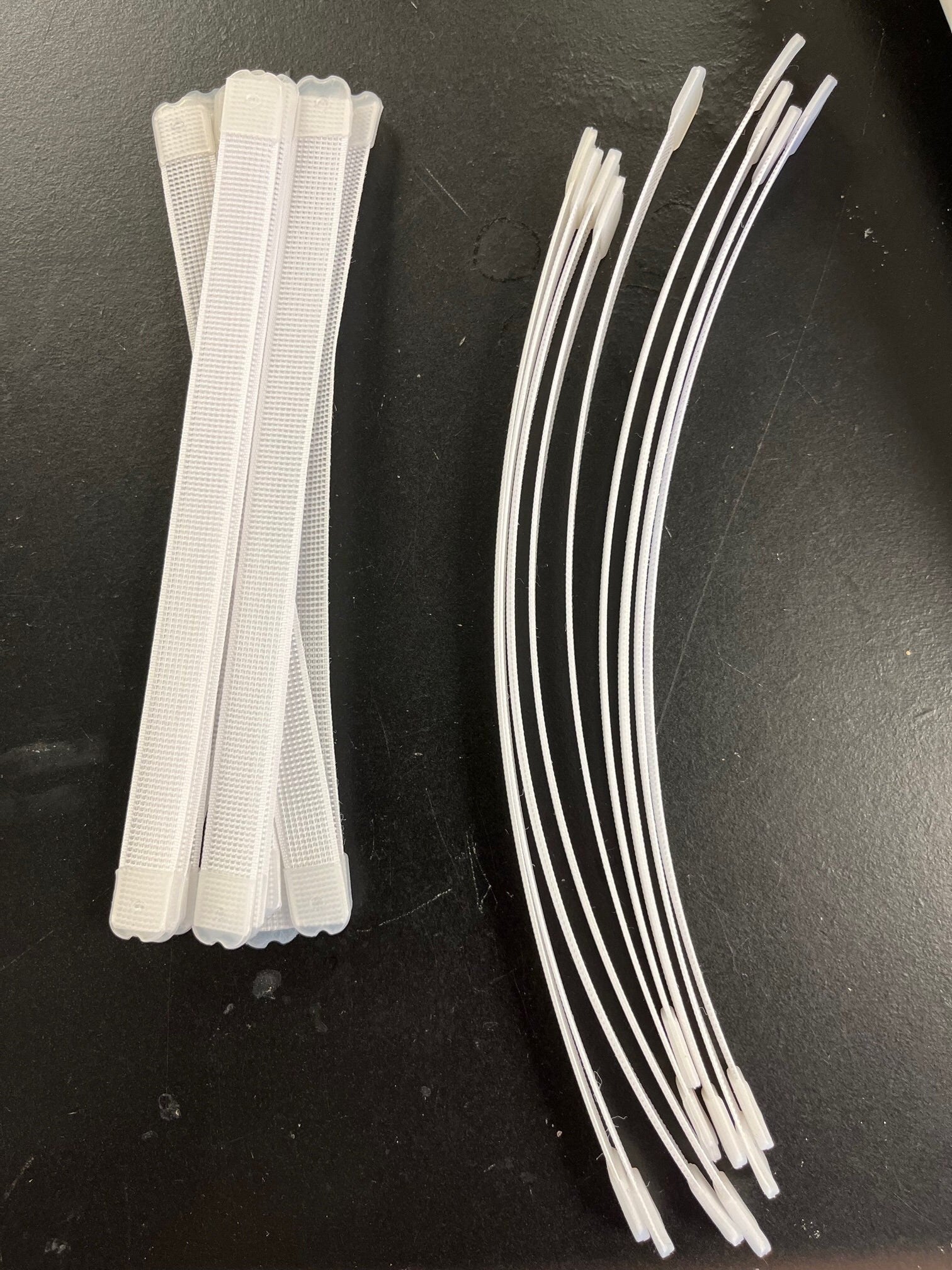 Sewing BONING for bodice support, Sew in, with plastic end caps