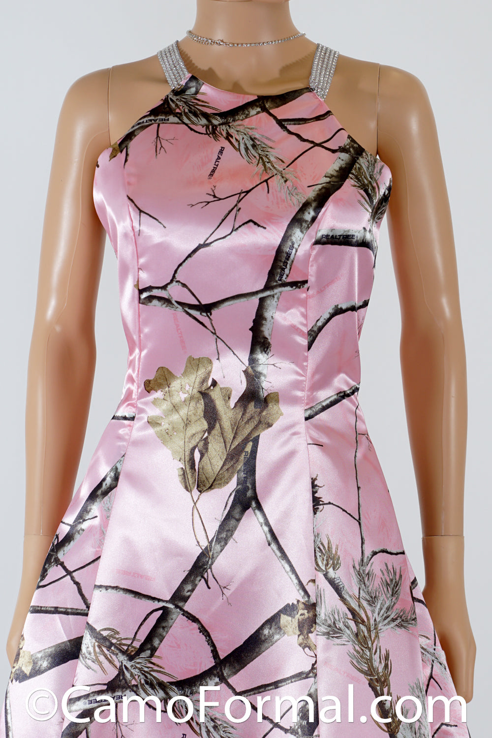 7009 "Susan" Camo Maids Rhinestone X Straps