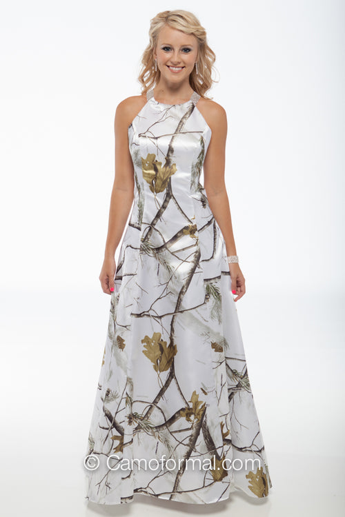 7009 "Susan" Camo Maids Rhinestone X Straps