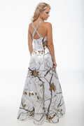 7009 "Susan" Camo Maids Rhinestone X Straps