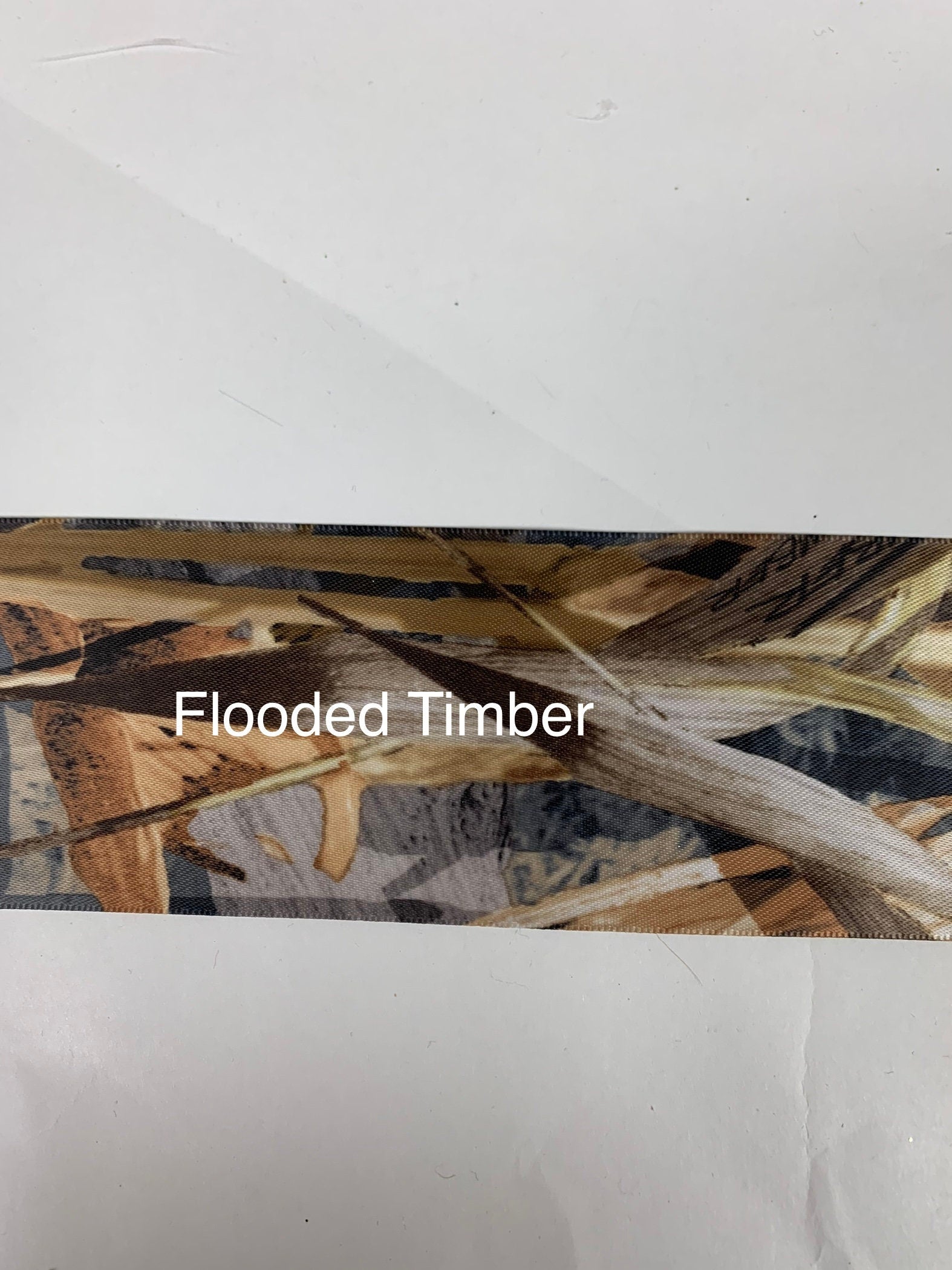 Camo Ribbon in Satin: 4 Sizes, 4 Prints