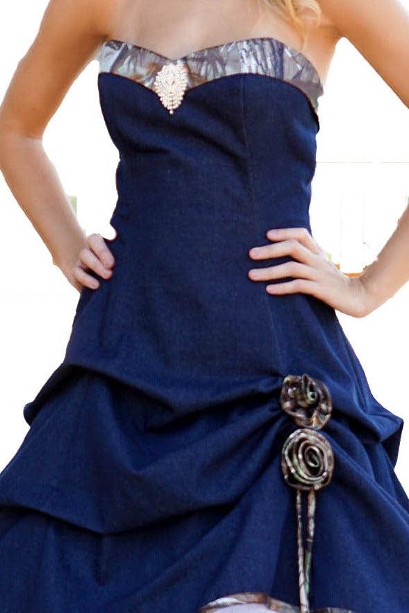 *PR 3049 "Shelby" A-Line Halter with Rhinestone