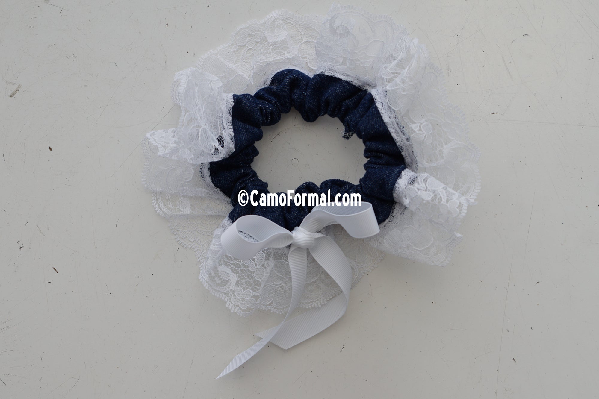 Set of 2, Camo Garter for Bride and Groom