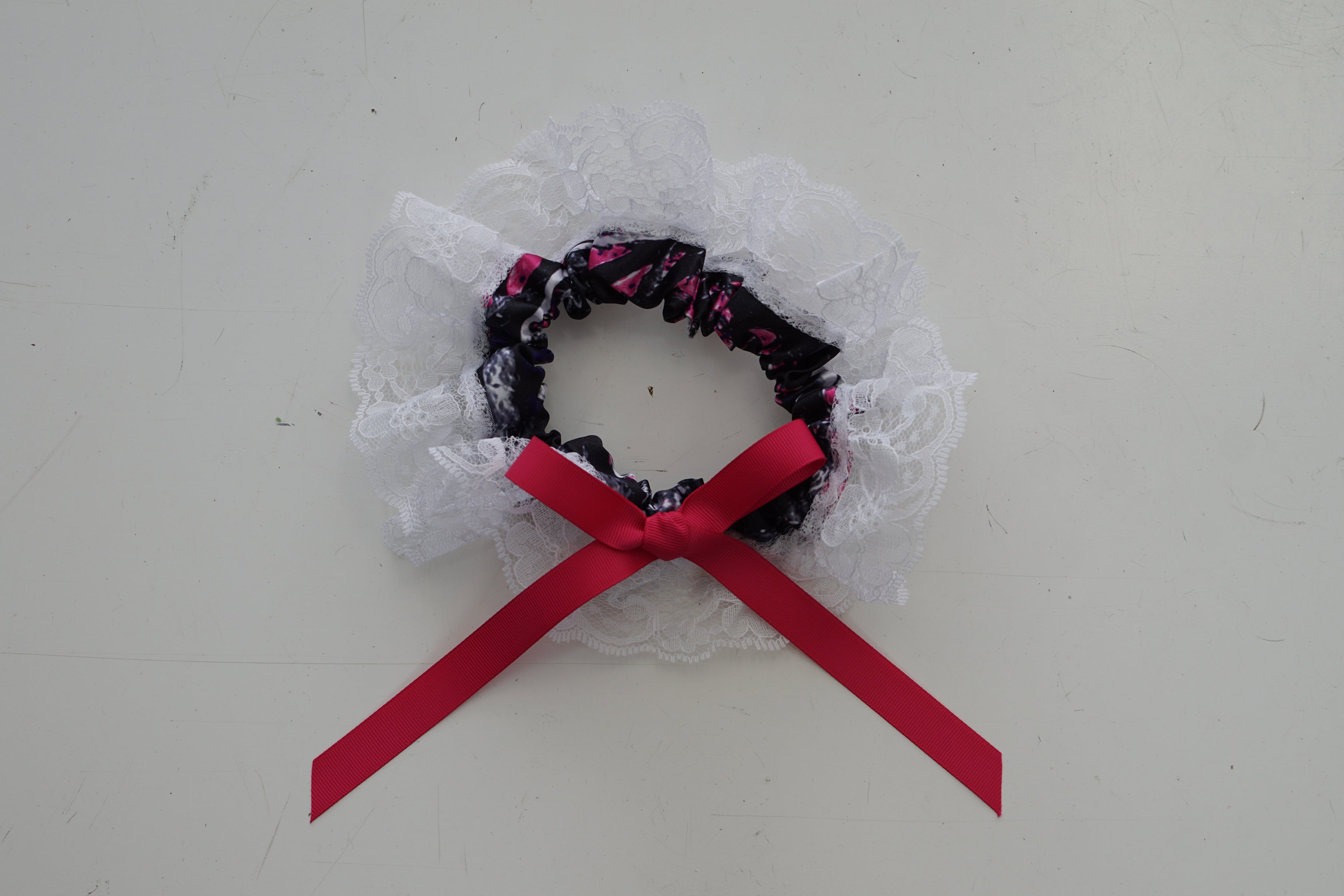 Set of 2, Camo Garter for Bride and Groom