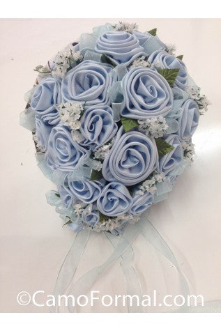 Camo and Accent Color Bridal Bouquet