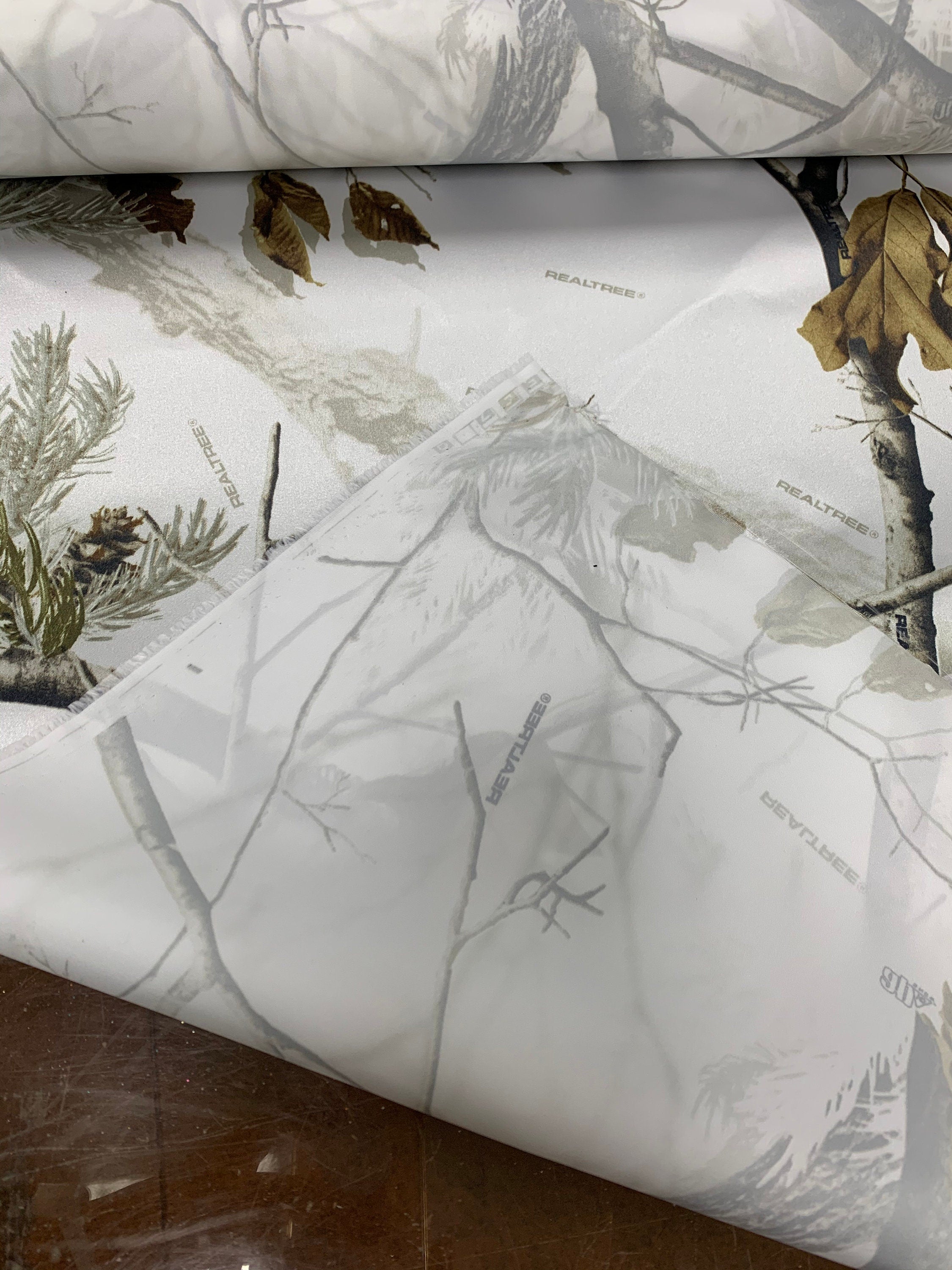 Fabric Roll Bulk Camo Satin Fabric, 60"Wide, 150 Yards, Choose Your Print. Great For Apparel and Other Projects