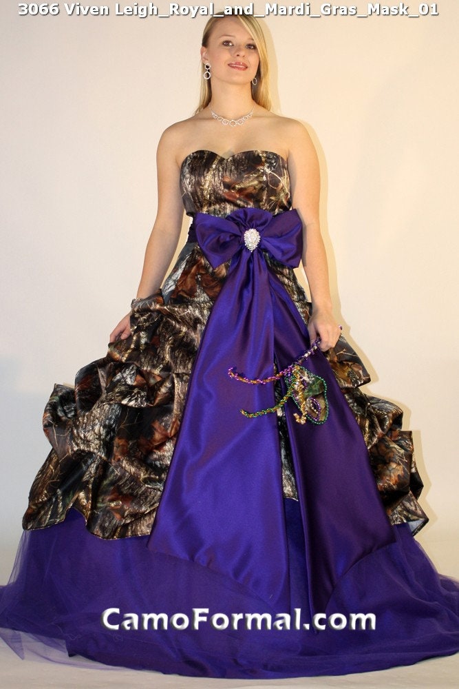 Sale 3066 Realtree AP Snow Ball Gown, With Colored Tulle Of Your Choice