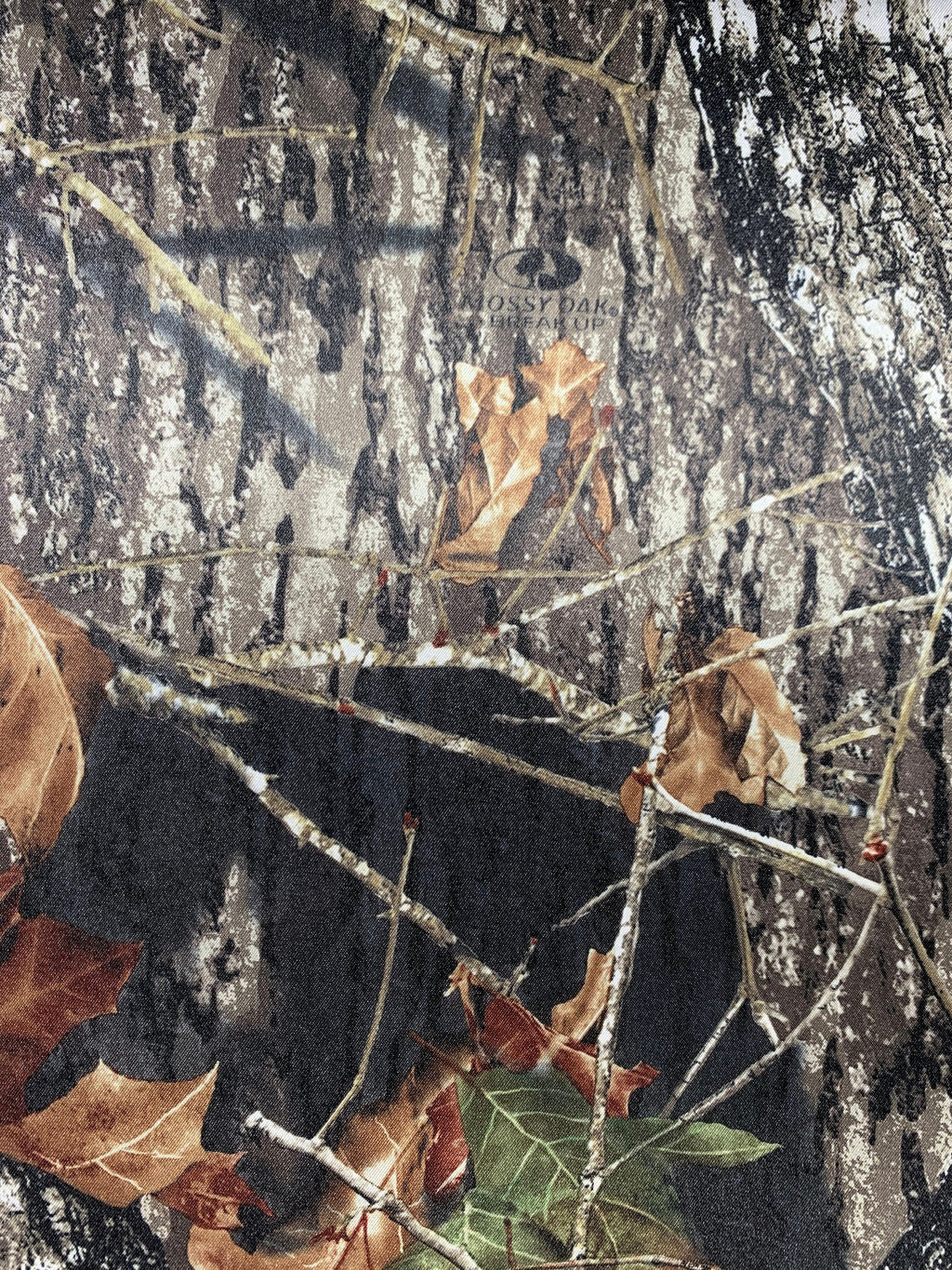 Fabric Mossy Oak New Breakup Satin Camo Fabric by the Yard