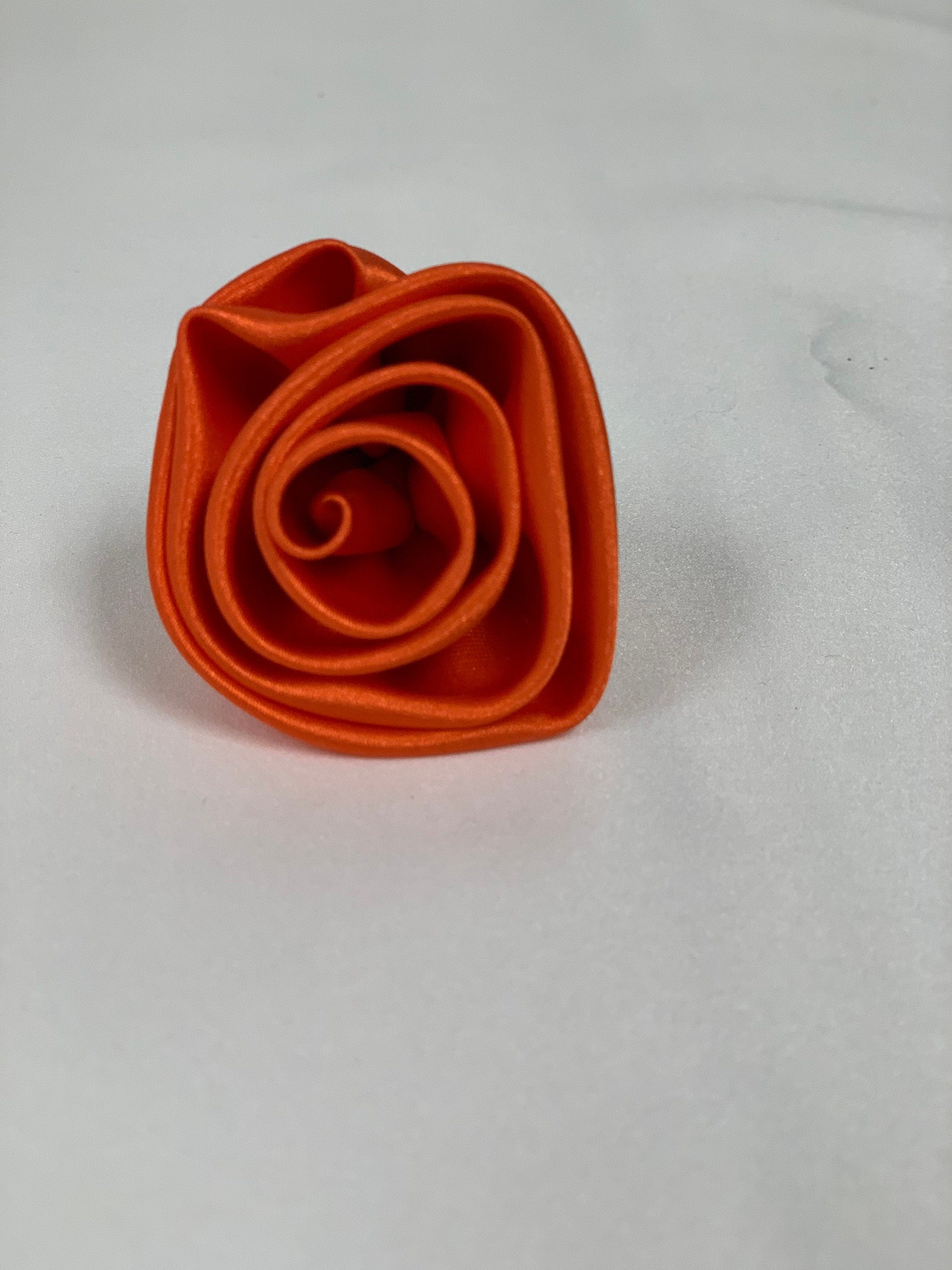 Hunters Orange Flowers , On Stem, Bundle of 10, Great for Camo Wedding