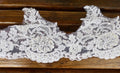 Lace 1-20 YARDS, 5.5â€ Wide Scalloped Edged Lace Trim, Lightly Accented with Pearls and Beads
