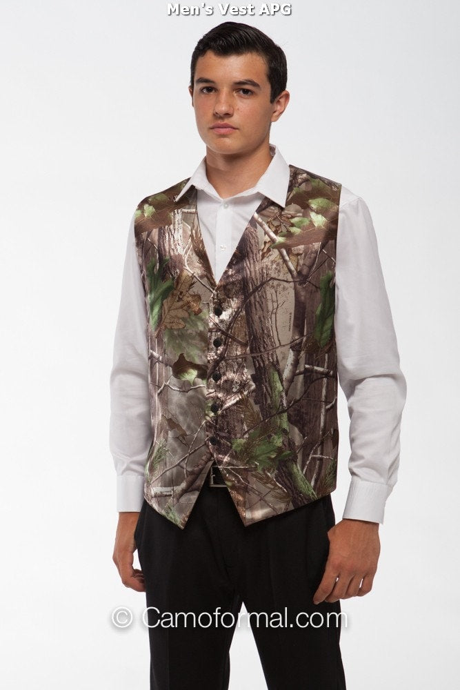 * Men's Camo Vest, XSM-5XL