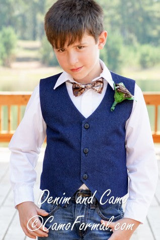 Boys Vest and Long Tie Set