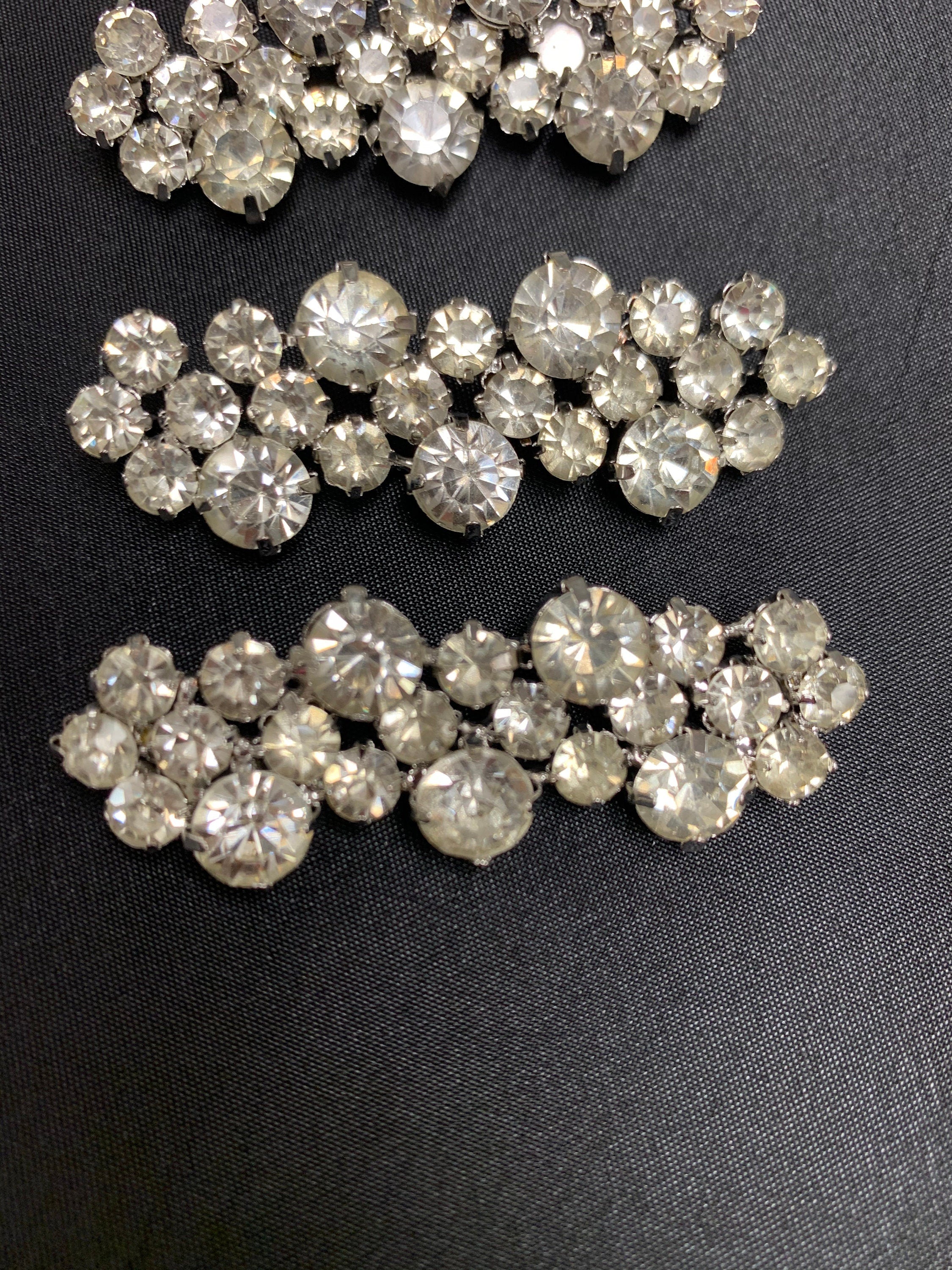 Sew on Rhinestone Pin, Set of 12, Great For Adding To Dresses
